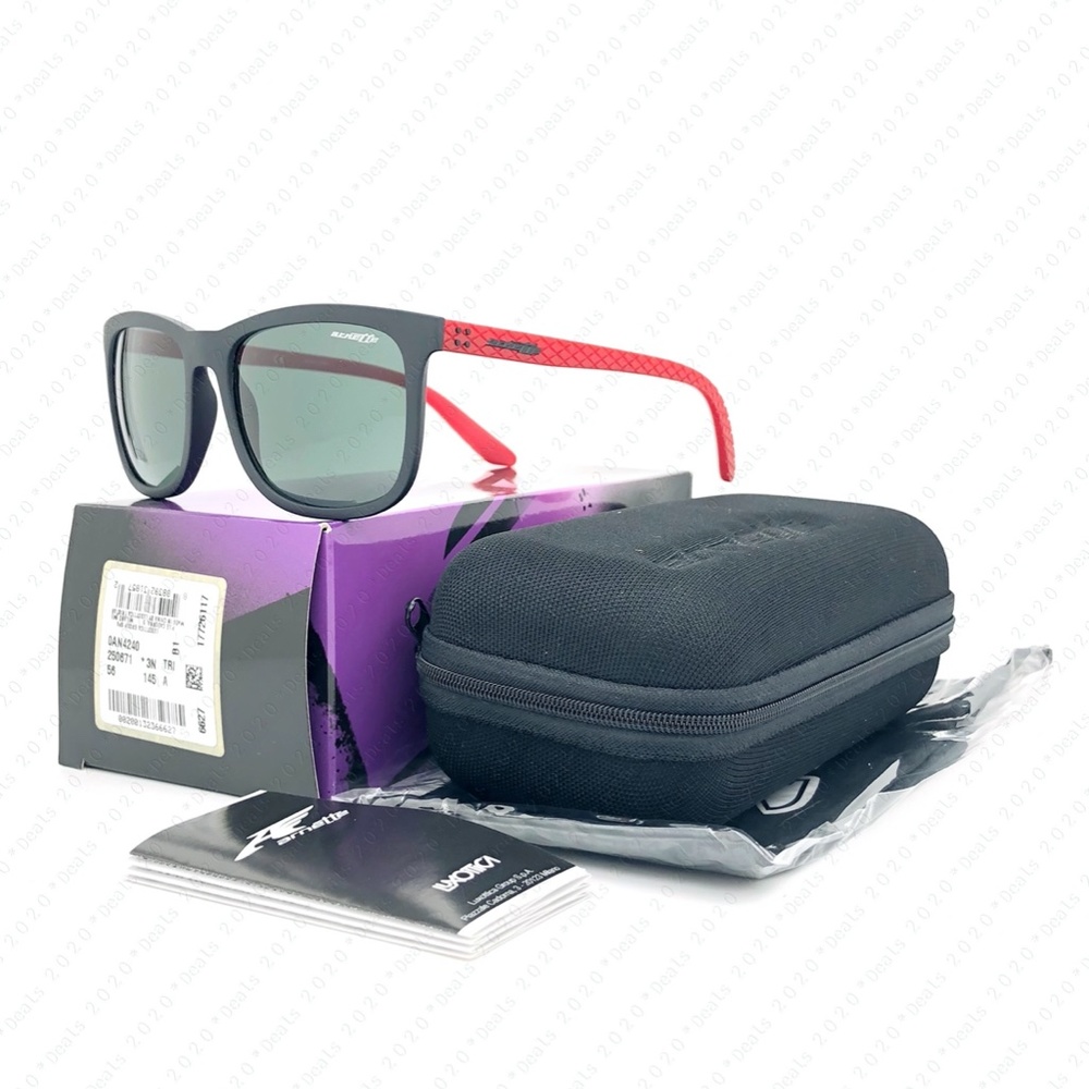 Arnette Chenga AN4240 250671 56mm Matte Black Sunglasses